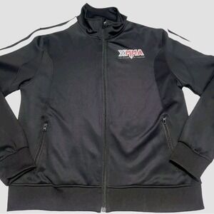 Headrush XMMA Jacket Mens Large Black Martial Art Fighting Full Zip Long Sleeve